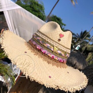 Ref 13/ Sombrero Desflecado Lala corazón mini