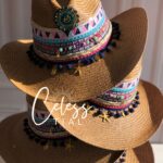 Ref 2/ Sombrero Aplique tejido verde