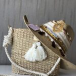 Ref 11-1 / Sombrero Aplique Dorado grande con borde