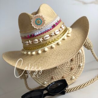 Ref 2-2 / Sombrero aplique beige