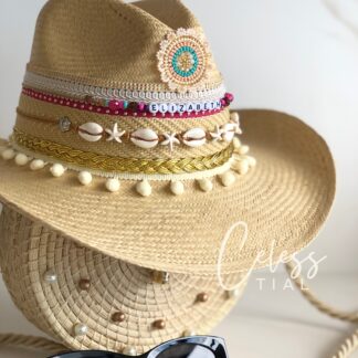 Ref 2-2 / Sombrero aplique beige