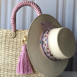 Ref 20-8/ Sombrero Cordobés trenza pastel