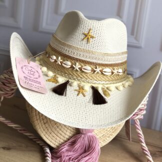 Ref 16-1 / Sombrero vaquero Estrella y conchas