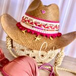 Ref 5-1 Sombrero tranza fucsia y naranja